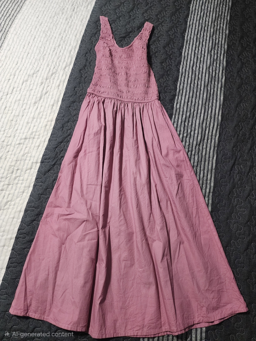 Sincerely Jules Mauve Pink Smocked Maxi Dress